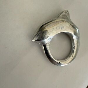 Aluminum silver colorDolphin Ring